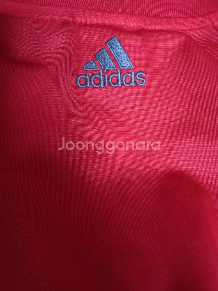 아디다스 대장급 레드 실버 트랙탑 저지 져지집업 90--2