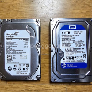 3.5인치 하드 500GB, 1TB 팝니다.