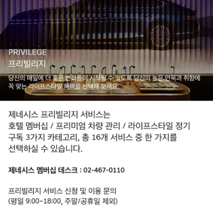 제네시스 gv80 프리빌리지 양도