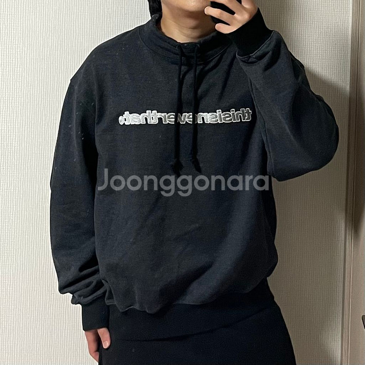 정품 디스이즈네버댓 풀오버 맨투맨 빅로고 스웻셔츠--1
