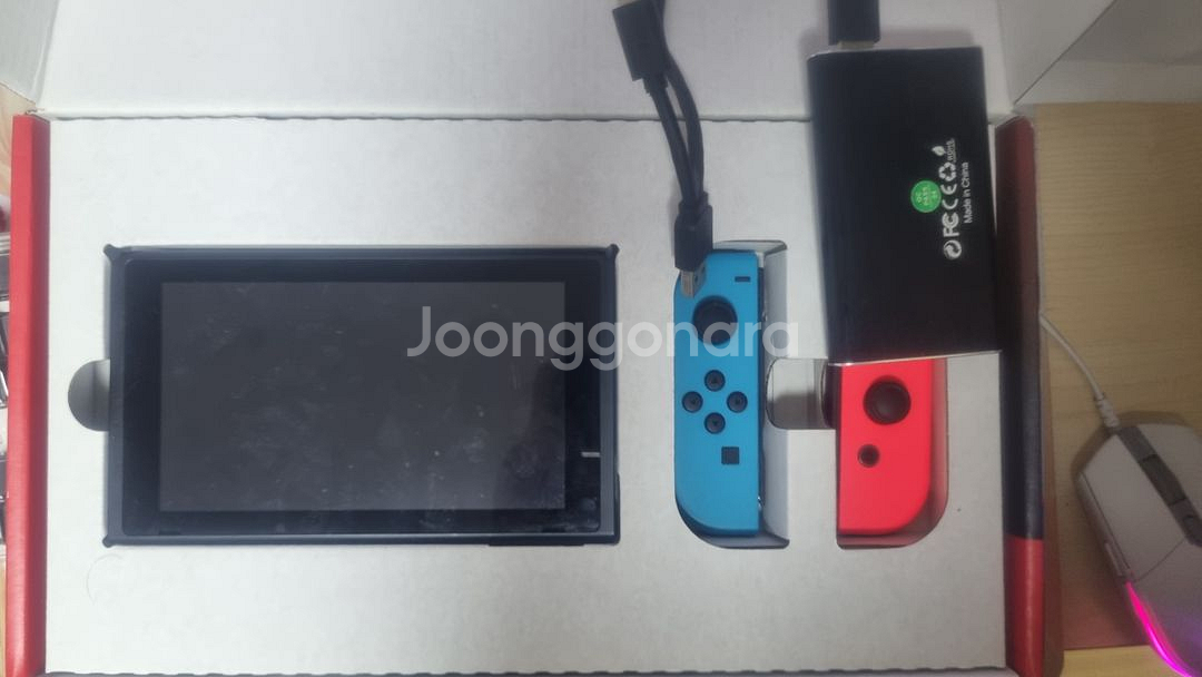 닌텐도스위치 풀박스 배터리 개선판 +모동숲 포켓몬스칼렛--3