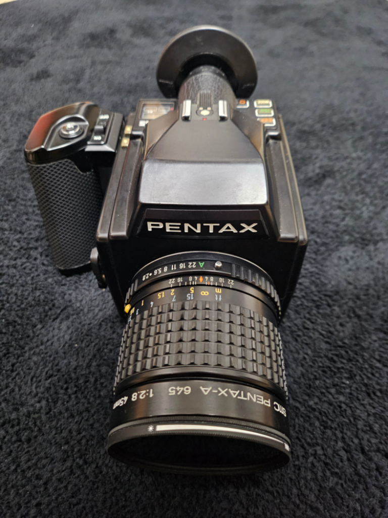 pentax 645 모델 중형 필름 카메라