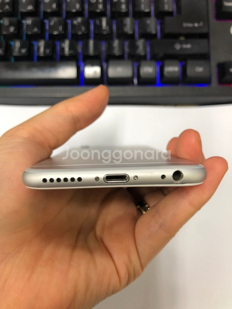 아이폰6 실버 외관깔끔 64GB 배터리성능100%--6