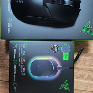 RAZER 코브라프로 마우스블랙+충전독