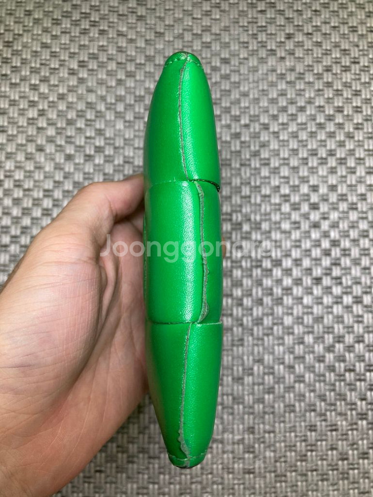 보테가베네타 플랩 카세트 오거나이저 그린 카드지갑--4