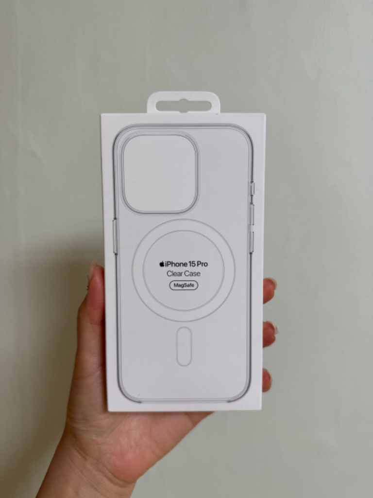 애플 맥세이프 정품 아이폰15프로 투명케이스