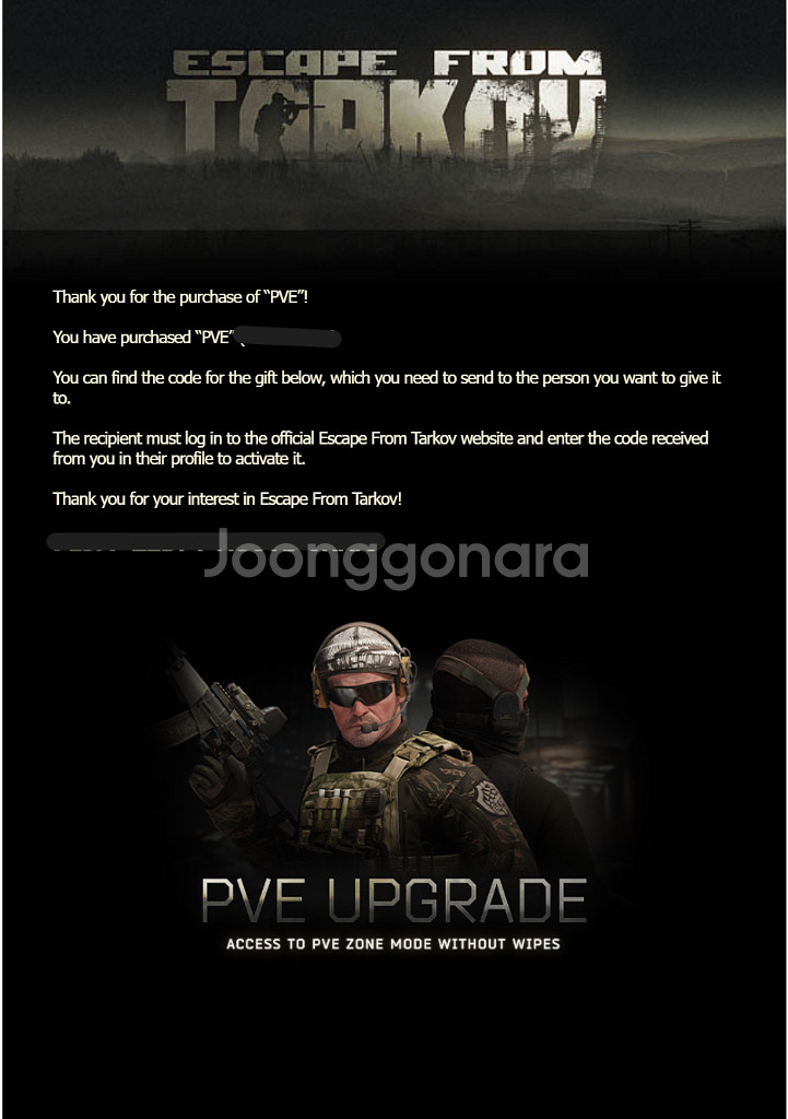 타르코프 PVE 유럽외 지역 코드 판매--0