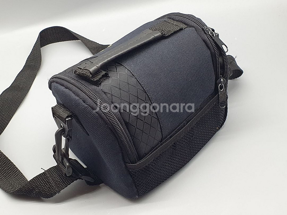 미니 블랙 패브릭 미러리스 DSLR 필름 카메라 가방--1