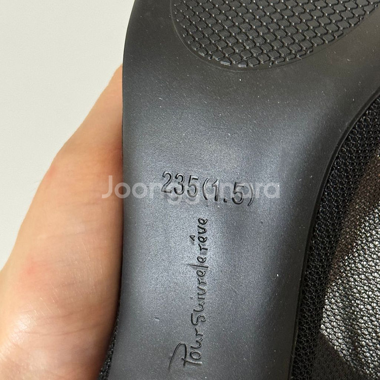 @새상품 235사이즈 8cm 블랙 시스루 망사 여름 부--3