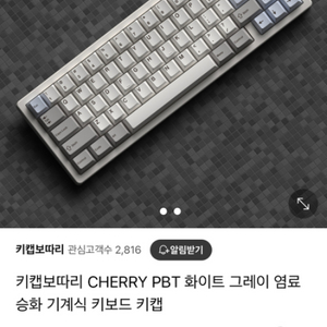 PBT 화이트그레이 키캡 판매합니다 :)