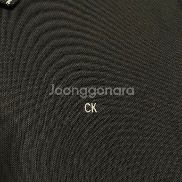 정품 캘빈클라인 CKJ 빅사이즈 블랙 반팔 카라티--2