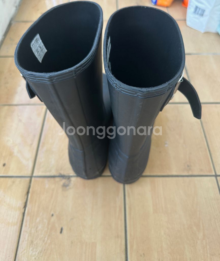 헌터 장화 레인부츠 280 오리지날 숏 레인부츠 블랙--3