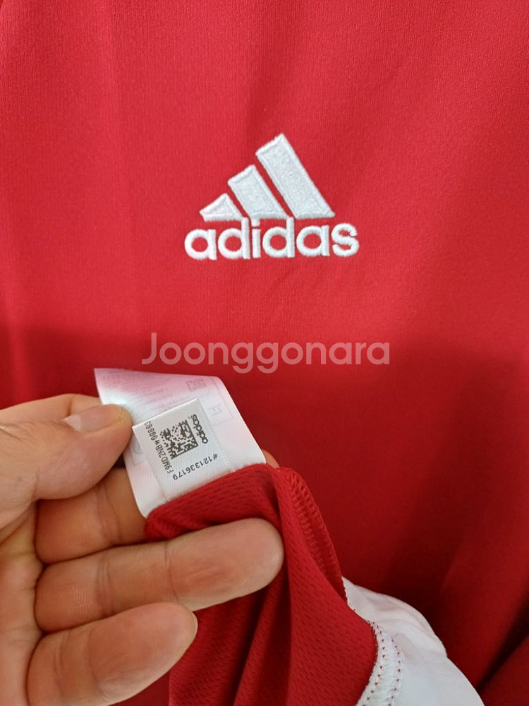 남성 아디다스 삼선 기능성 반팔티셔츠 (스판105)--4