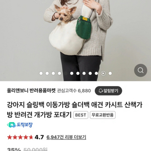 강아지 고양이 슬링백 이동가방 숄더백