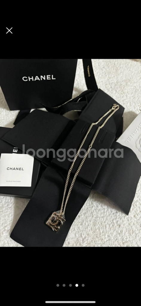 샤넬 목걸이 새상품--3