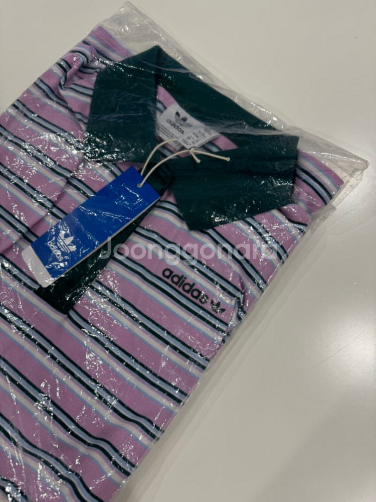 아디다스 80S 스트라이프 폴로 셔츠 (블리스 라일락S--6