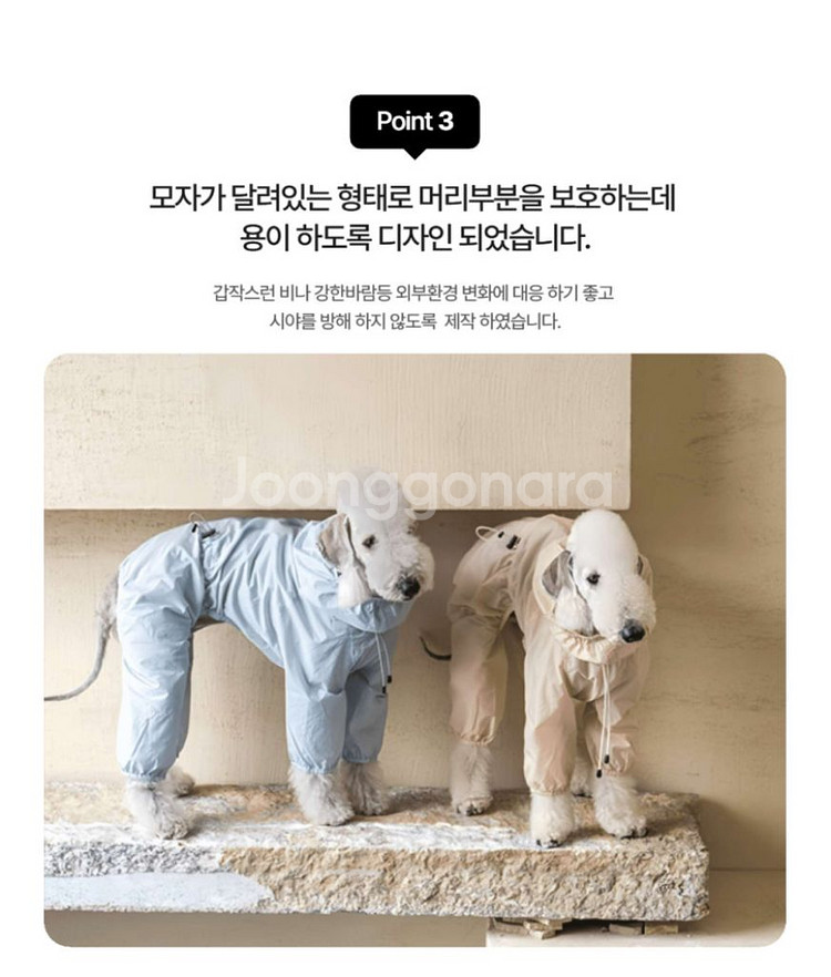 이탈리안 그레이하운드 옷 우비 원드브레이커 ig옷--5