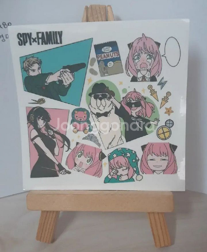 일괄 처분) 스파이 패밀리 인스 투명 애니 스티커--2