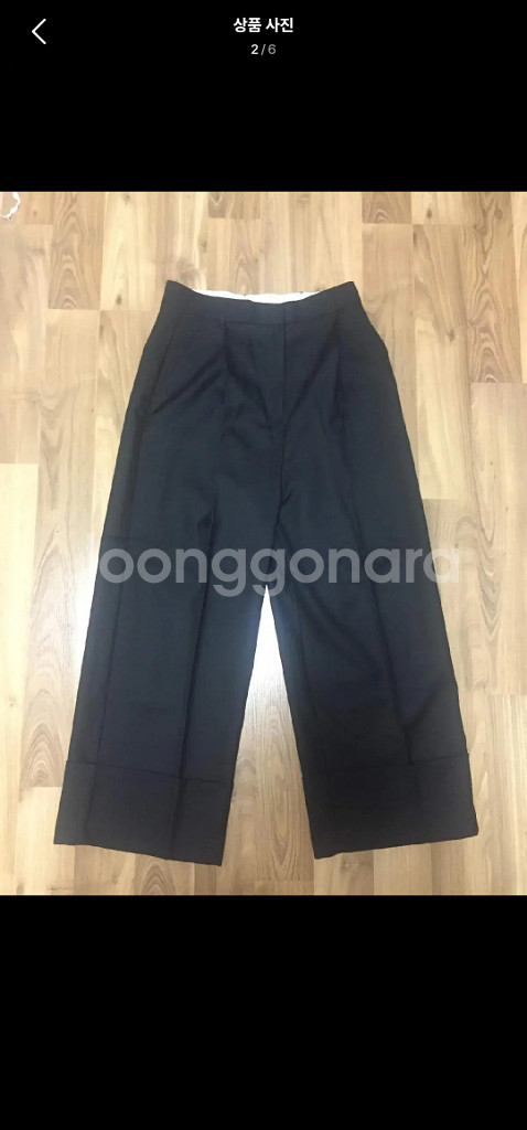 H&M 프리미엄 / 와이드 슬랙스 / 38--1