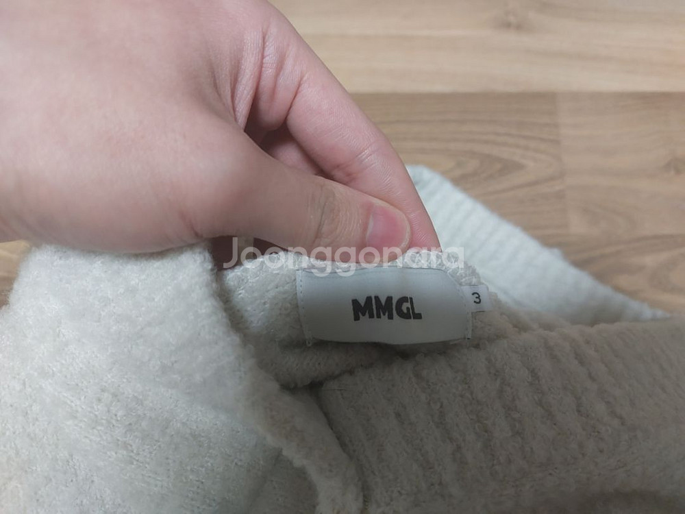 MMGL 엠엠지엘 / 후드 스웨터 아이보리 / 3(10--4