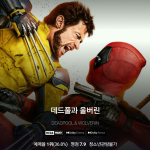 CGV 아이맥스 IMAX 4DX 스크린엑스 2인 영화