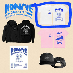 honne 혼네 2023 아시아투어 굿즈 티셔츠