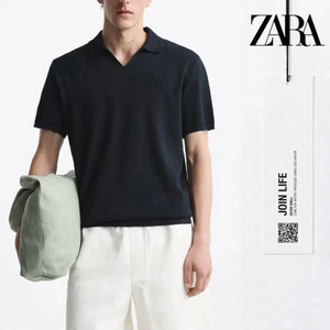 ZARA 자라 반팔 폴로셔츠/트위드 스트라이프 반바지