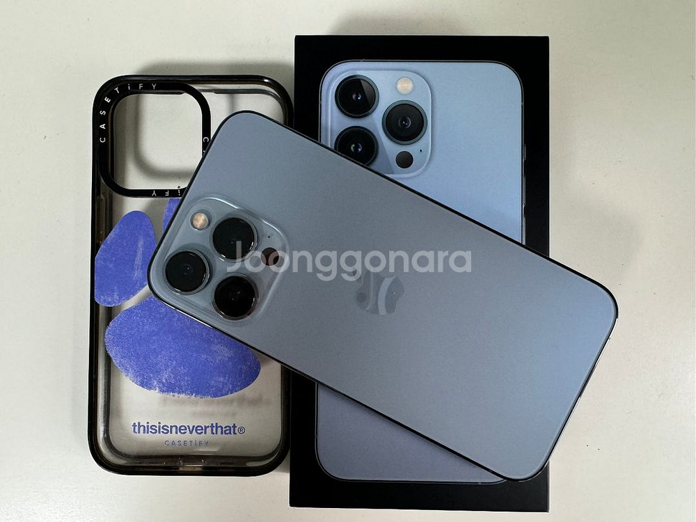 아이폼 13프로 시에라블루 128GB--1