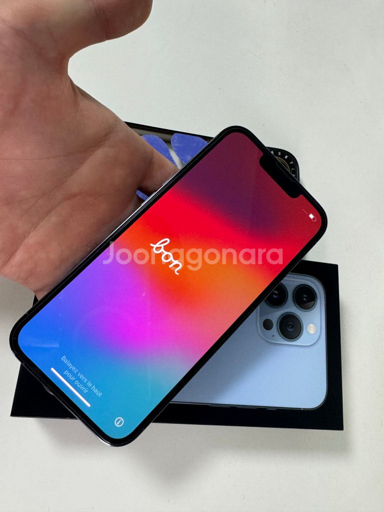 아이폼 13프로 시에라블루 128GB--4