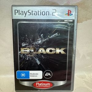 PS2 블랙 Blackc 영어판 설명서 디스크상태굿