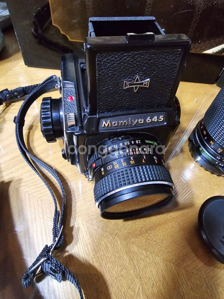 명품 MAMIYA M645 중형카메라세트--2