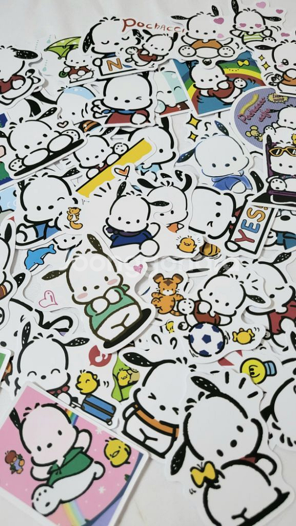 포차코 스티커 산리오 애니인컷 포챠코 방수 스티커--1