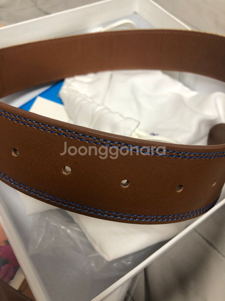 아더에러 벨트 Patch belt Brown거의 새거--2