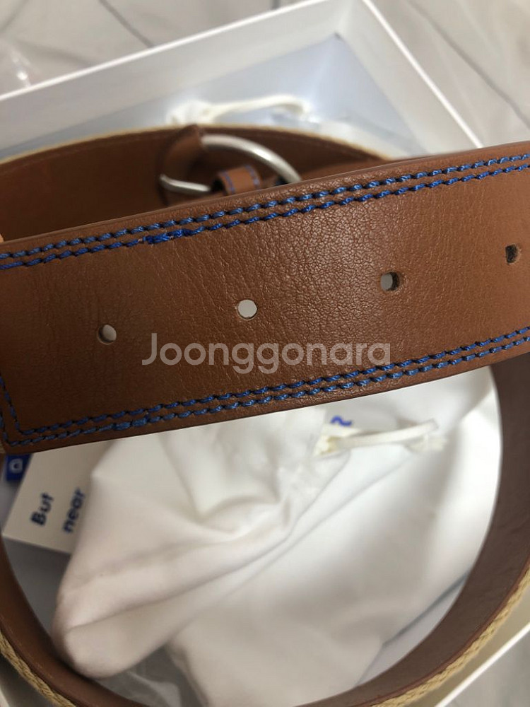 아더에러 벨트 Patch belt Brown거의 새거--4