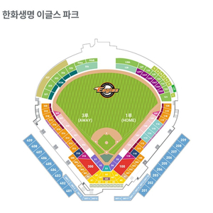 8월 4일 한화vs기아 3루내야지정석 1층 4연석