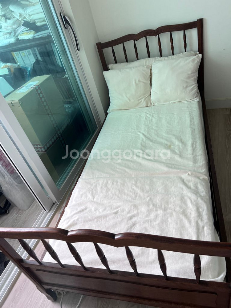 빈티지 엔틱 침대--1