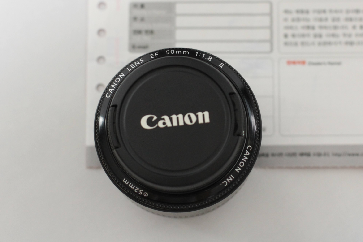 Canon EF 50mm f1.8 II(캐논 50.8)