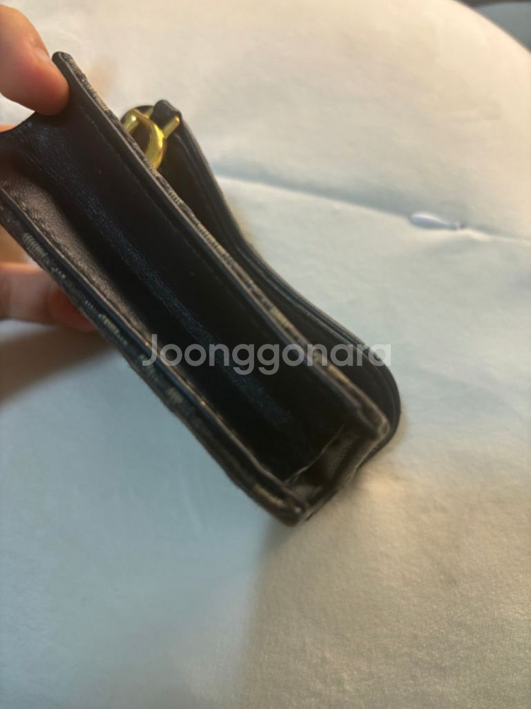 디올 오블리크 새들 블룸 카드지갑--5