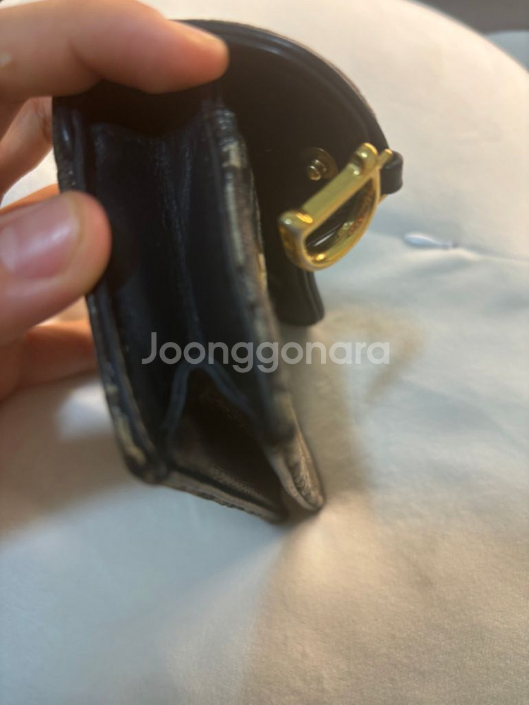 디올 오블리크 새들 블룸 카드지갑--4