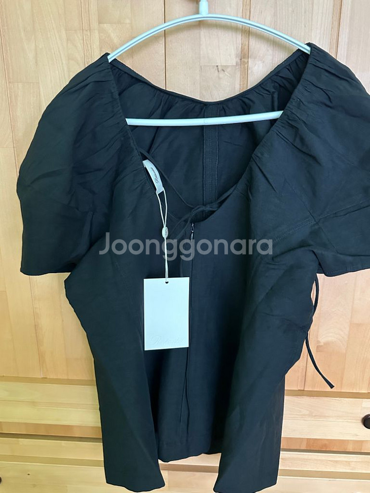 Sally Puff Blouse - Black--2