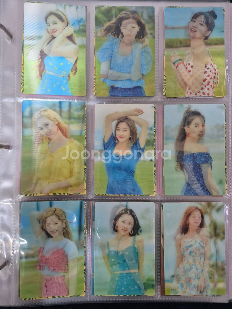 트와이스 콘서트 팬미팅 하와이 팝업 포토카드 일괄--3