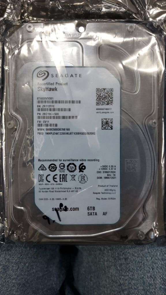 CCTV HDD 시게이트 6테라 SEAGATE 6TB