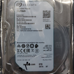 CCTV HDD 시게이트 6테라 SEAGATE 6TB