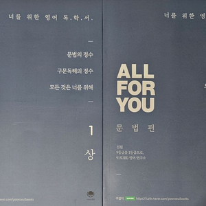 영어 문법 all for you 독학서 팝니다