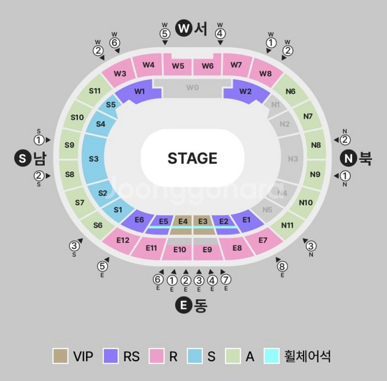 칸예 웨스트 콘서트 RS 1층 4연석 / 2연석 최저가--1