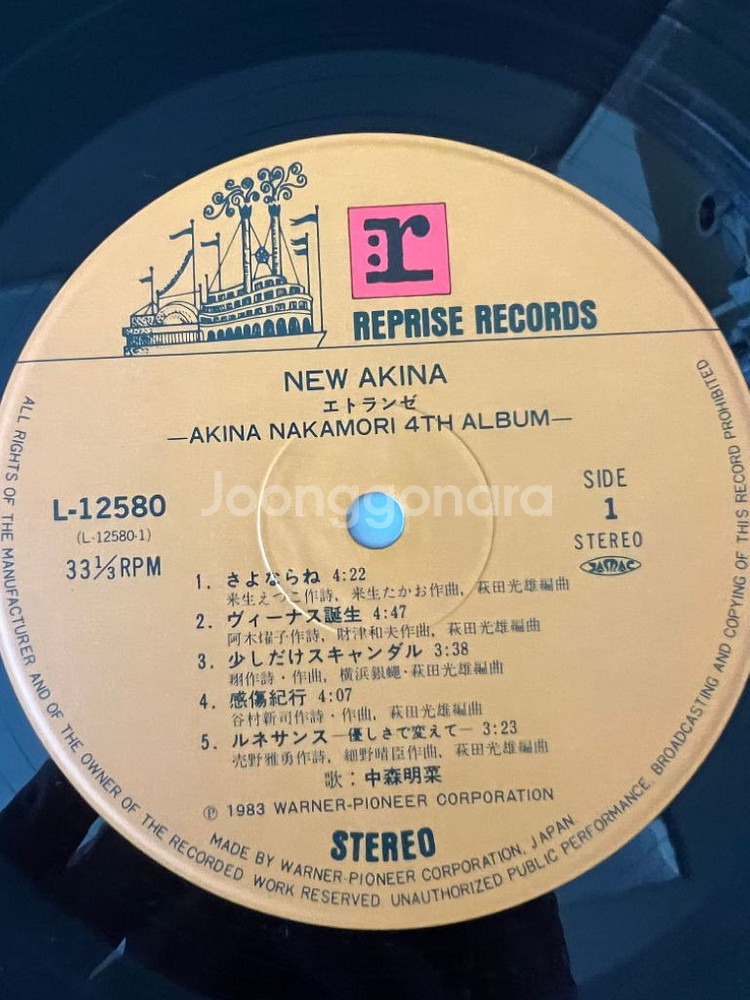 나카모리 아키나의 2집 Variation lp 입니다--6