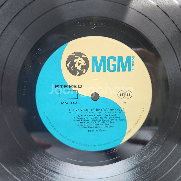 행크 윌리엄스 Hank Williams lp--2