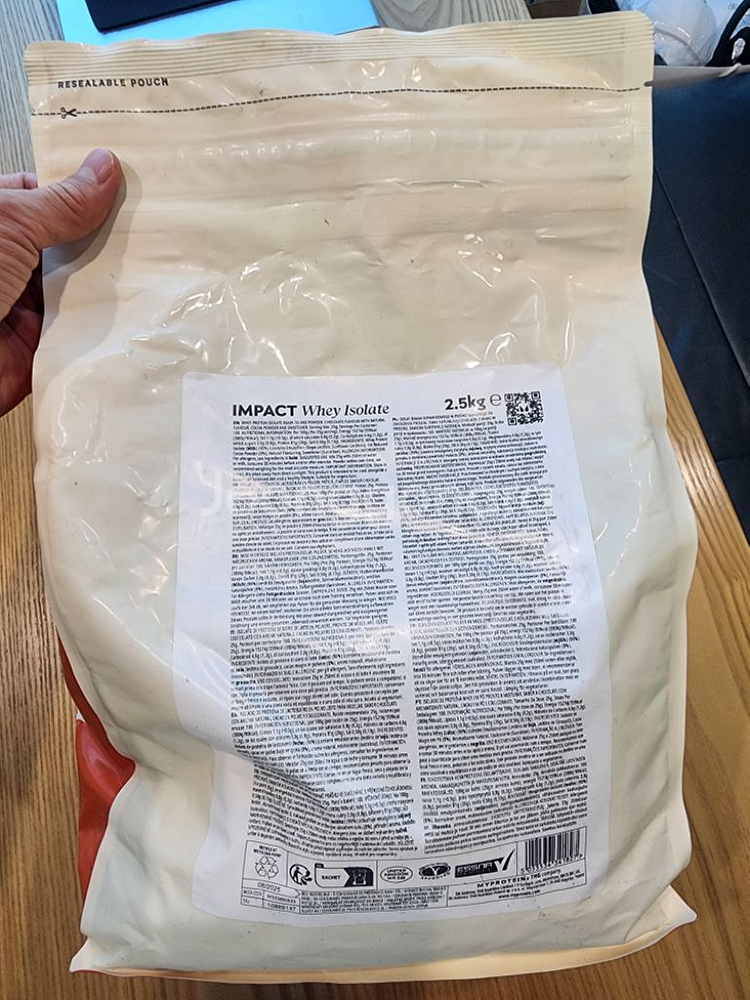 (미개봉) 마이프로틴 WPI 아이솔레이트 내추럴 초콜렛--1