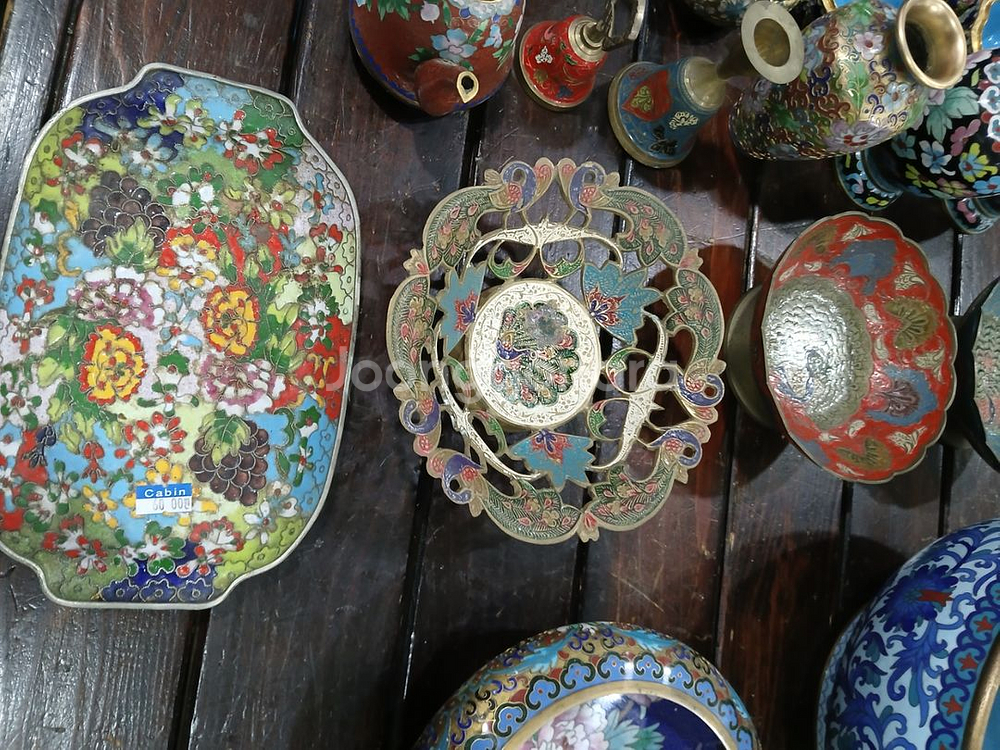 엔틱 황동칠보작품들--2