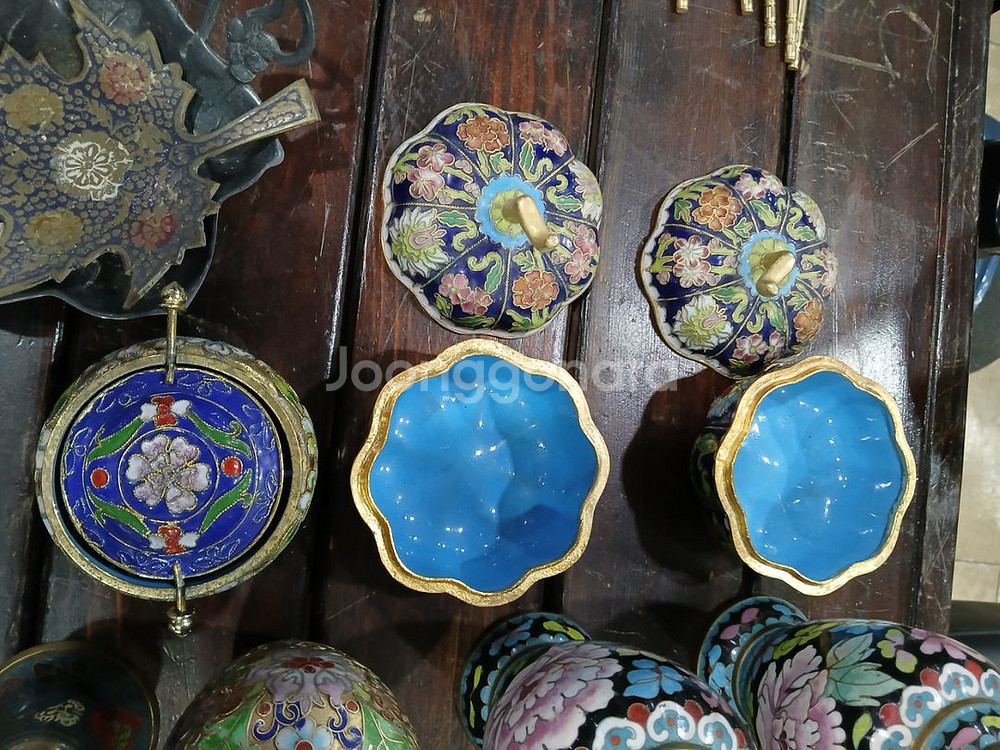 엔틱 황동칠보작품들--5